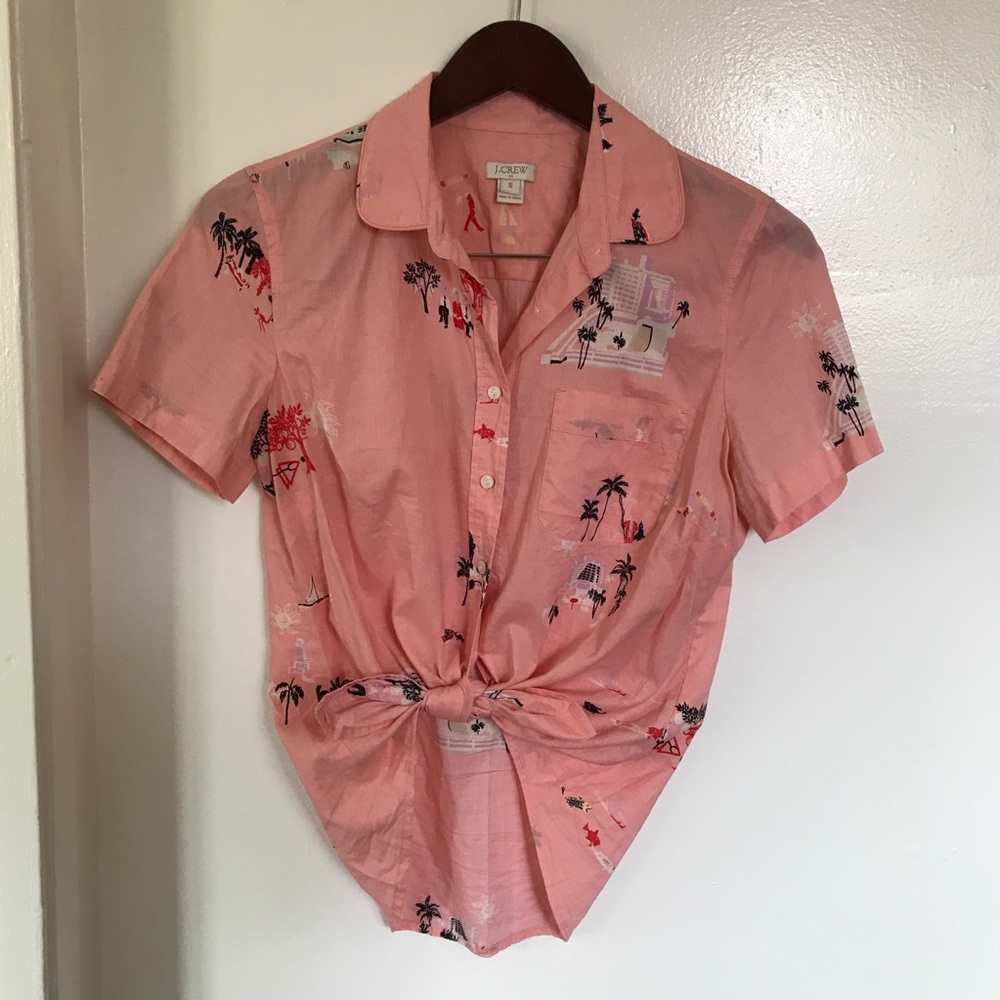 J Crew Hawaiian Retirement Blouse
